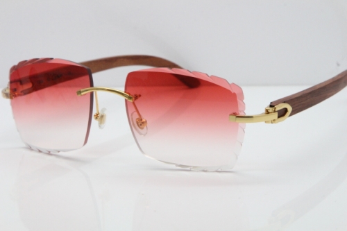 cartier red wood glasses